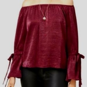 Bcx Off-The-Shoulder Bell-Sleeve‎ Top.B-8